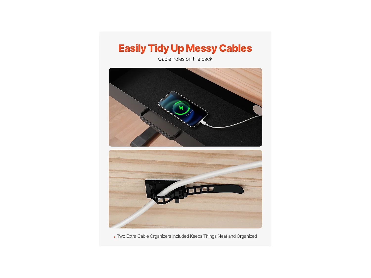 Schubladen Organizer SucceBuy Ausziehbar 58 cm unter dem Schreibtisch Platzsparend für das Homeoffice