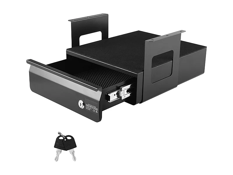 La Organizer SucceBuy Vergrendelbaar onder het Bureau van 33 cm Uitschuifbaar voor Thuiswerkplek