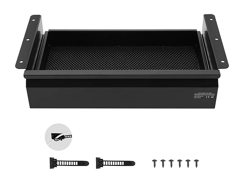 Schubladenorganizer SucceBuy Schiebbar unter dem Schreibtisch 40 cm für das Zuhause und das Büro für Sitz-Steh Arbeitsplatz im Büro