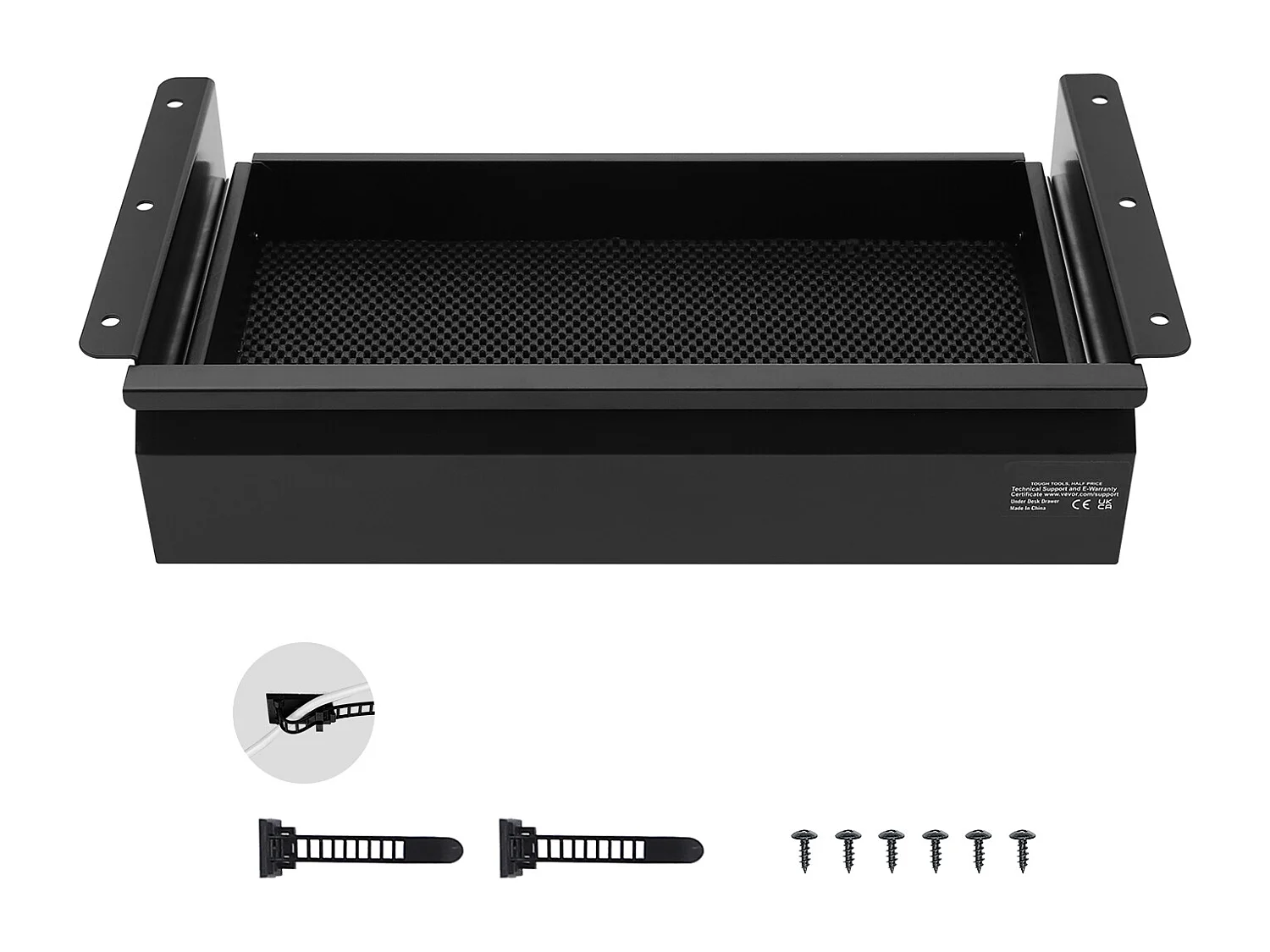 Schubladenorganizer SucceBuy Schiebbar unter dem Schreibtisch 40 cm für das Zuhause und das Büro für Sitz-Steh Arbeitsplatz im Büro