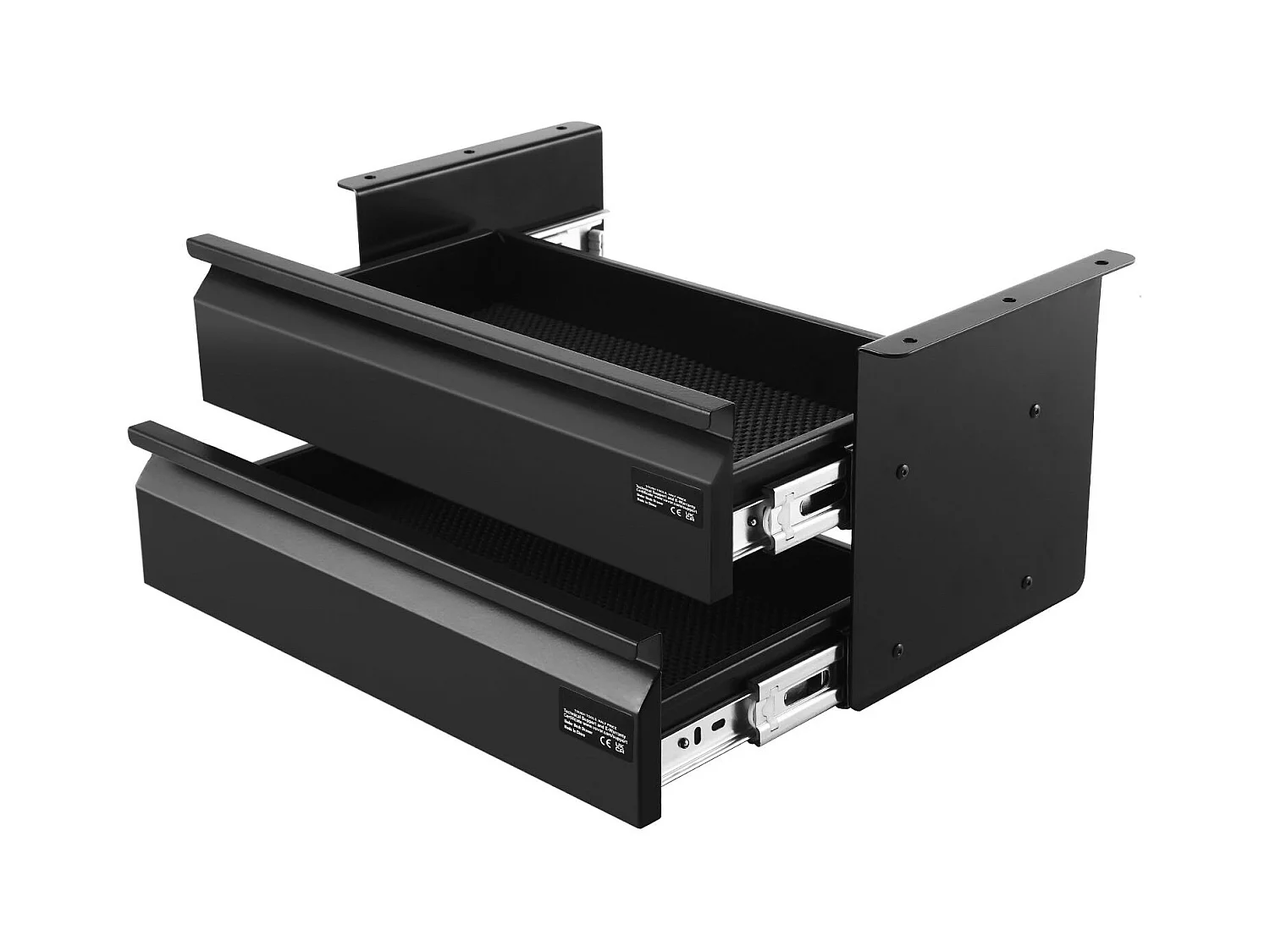 Organizer do Szuflad SucceBuy pod Biurko 40 cm Wsuwany Oszczędzający Miejsce, Ukryty Organizer do Przechowywania z 2 Poziomami