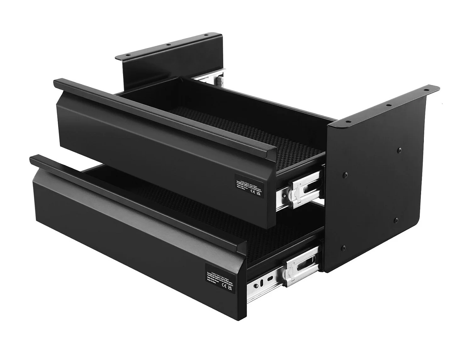 Organiseur de Tiroir SucceBuy sous le Bureau 40 cm Coulissant Gain de Place, Organiseur de Rangement Dissimulé à 2 Niveaux