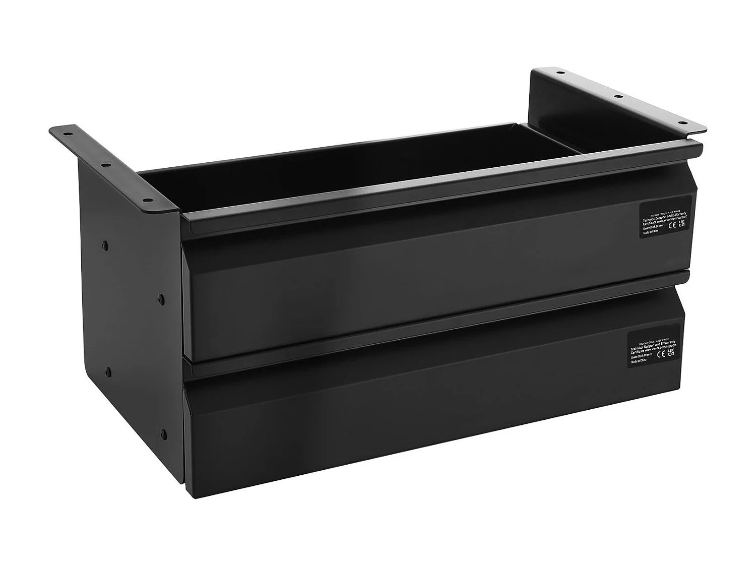 Organiseur de Tiroir SucceBuy sous le Bureau 40 cm Coulissant Gain de Place, Organiseur de Rangement Dissimulé à 2 Niveaux