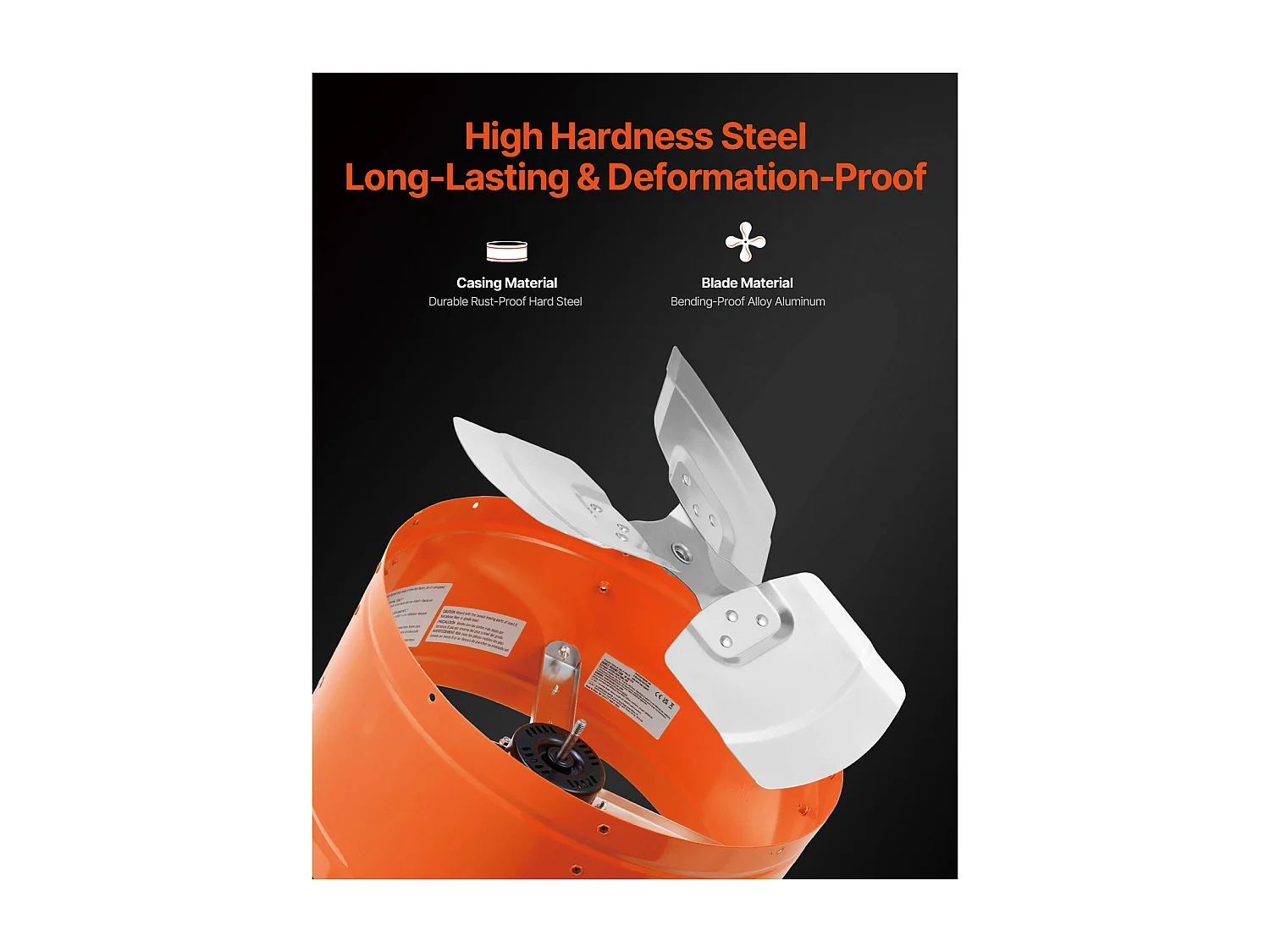 Ventilateur de Pignon SucceBuy 38cm Ventilateur d Extraction de Grenier de 1650 CFM avec Thermostat Réglable