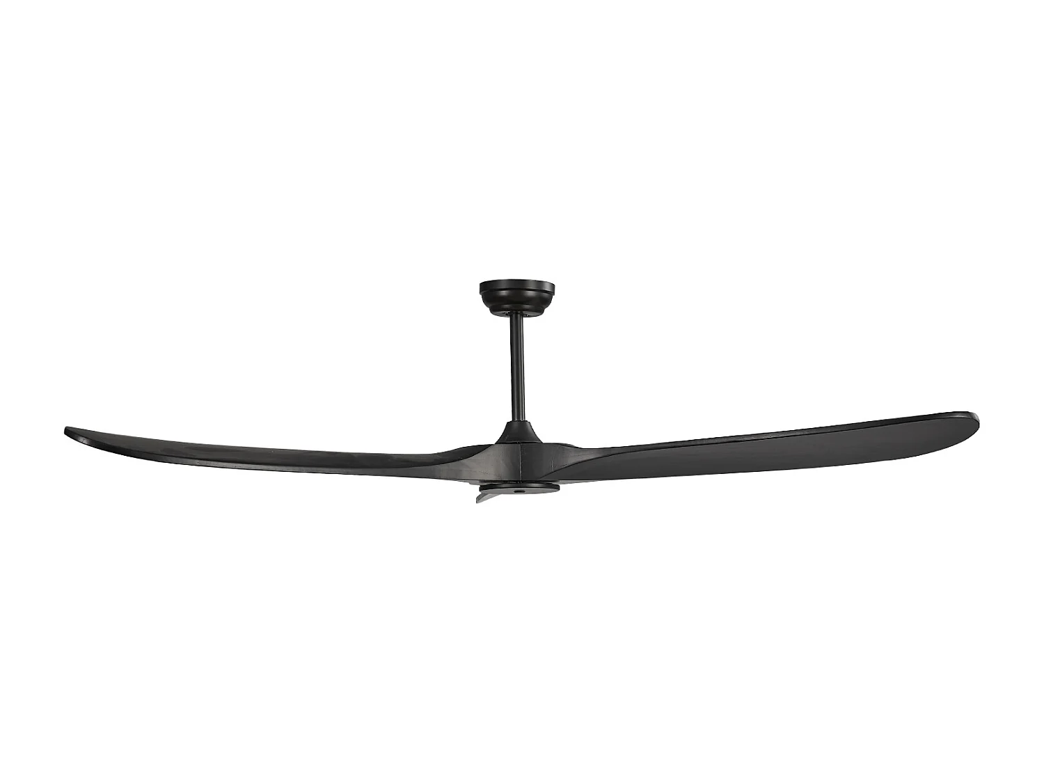 Ventilatore da Soffitto con Pale in Legno SucceBuy 183cm senza Luce con Telecomando e Motore Reversibile Nero