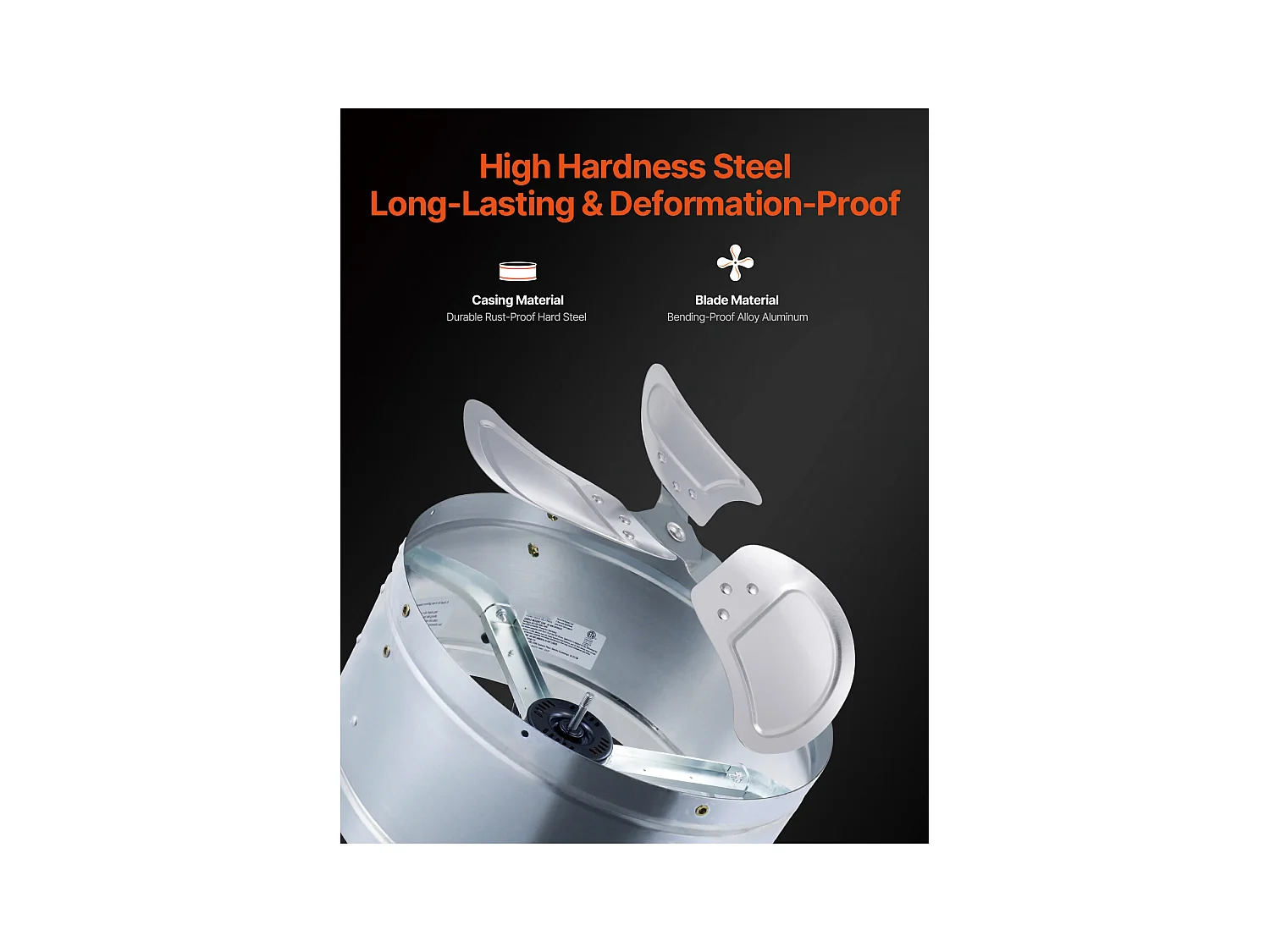 Ventilateur à Tambour SucceBuy 76cm Haute Vitesse 3 Vitesses 13000CFM pour Entrepôt