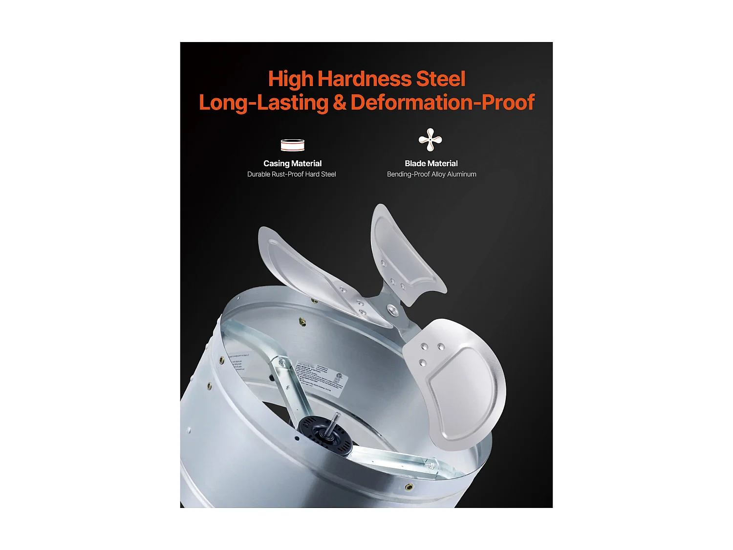 Ventilateur à Tambour SucceBuy 76cm Haute Vitesse 3 Vitesses 13000CFM pour Entrepôt