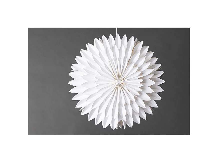 Lampe Suspension Déco "Storlien" 46cm Blanc
