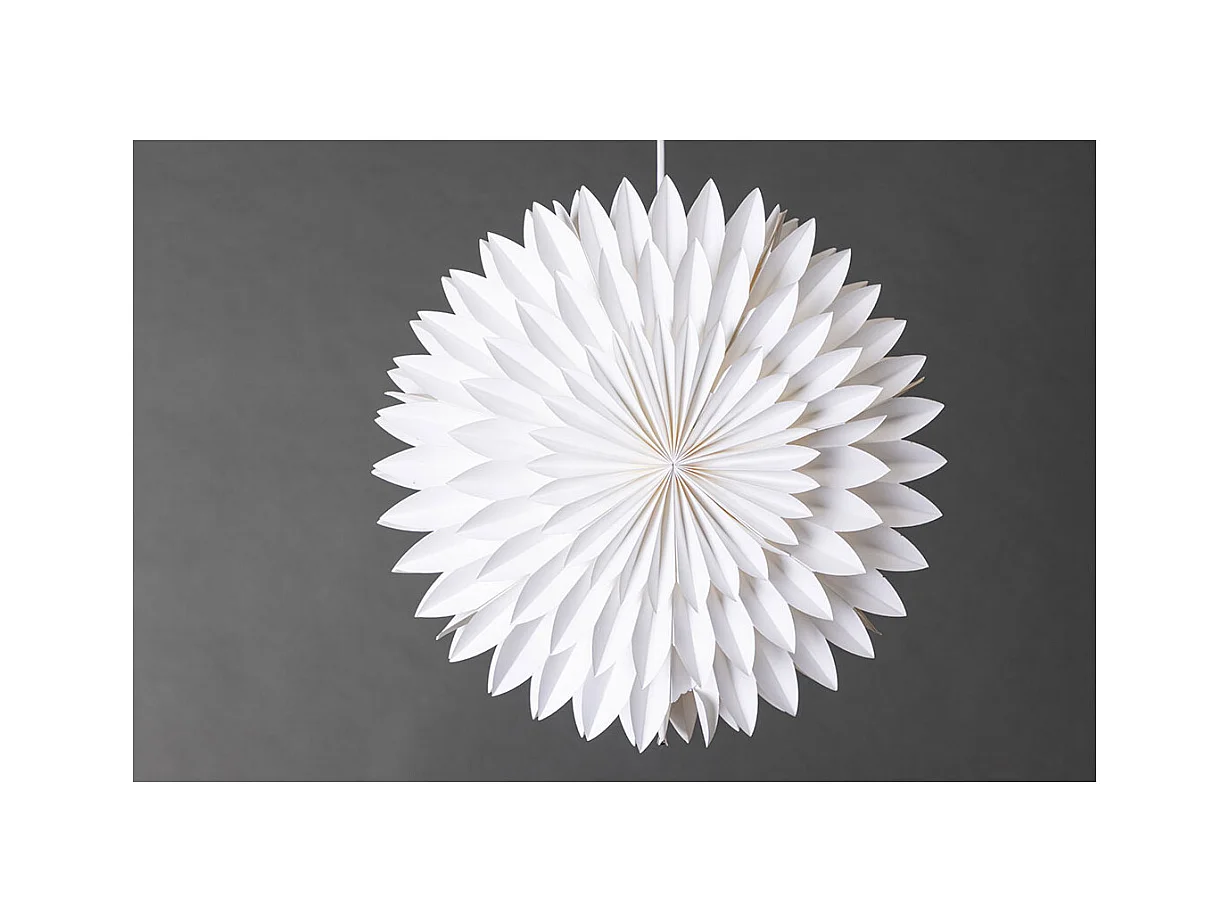 Lampe Suspension Déco "Storlien" 46cm Blanc