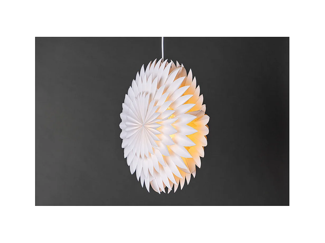 Lampe Suspension Déco "Storlien" 46cm Blanc