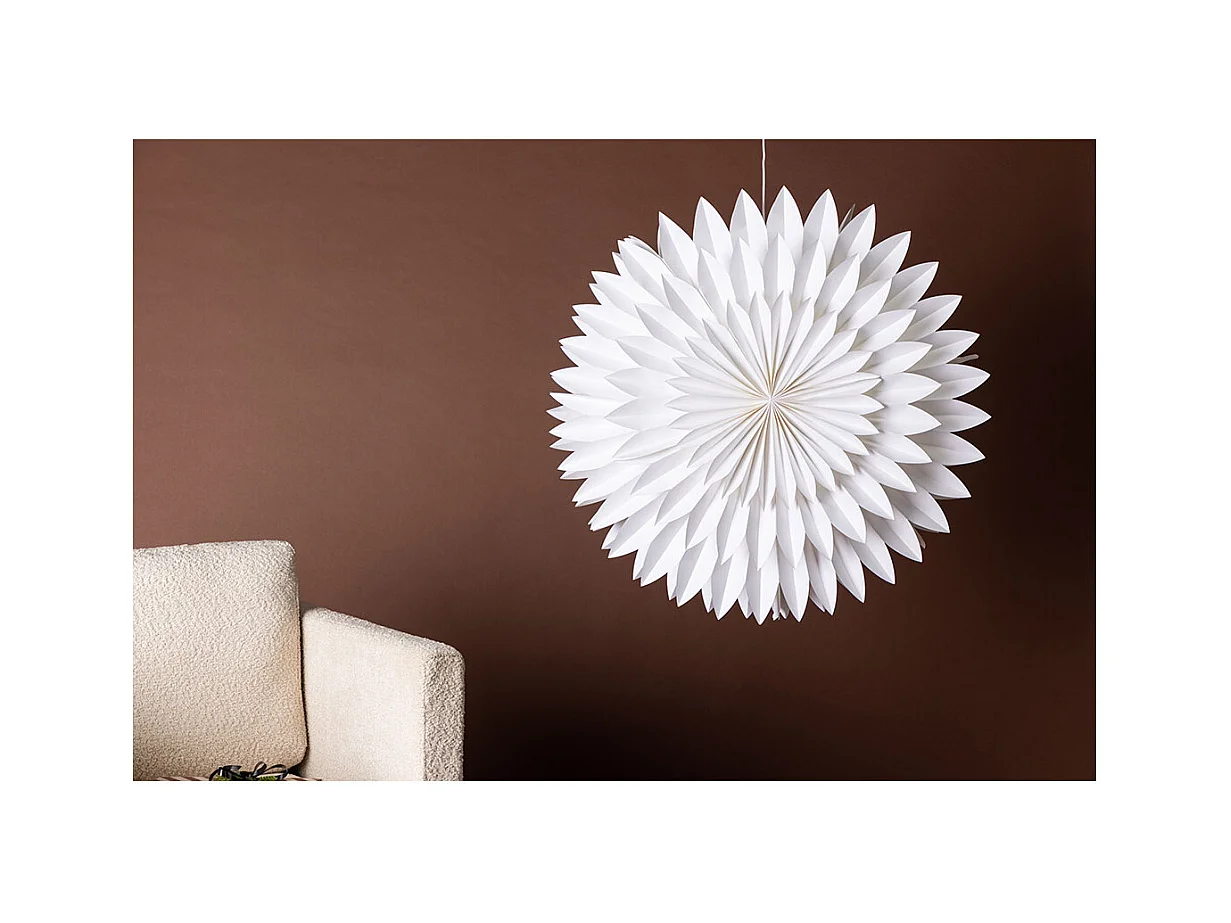 Lampe Suspension Déco "Storlien" 80cm Blanc