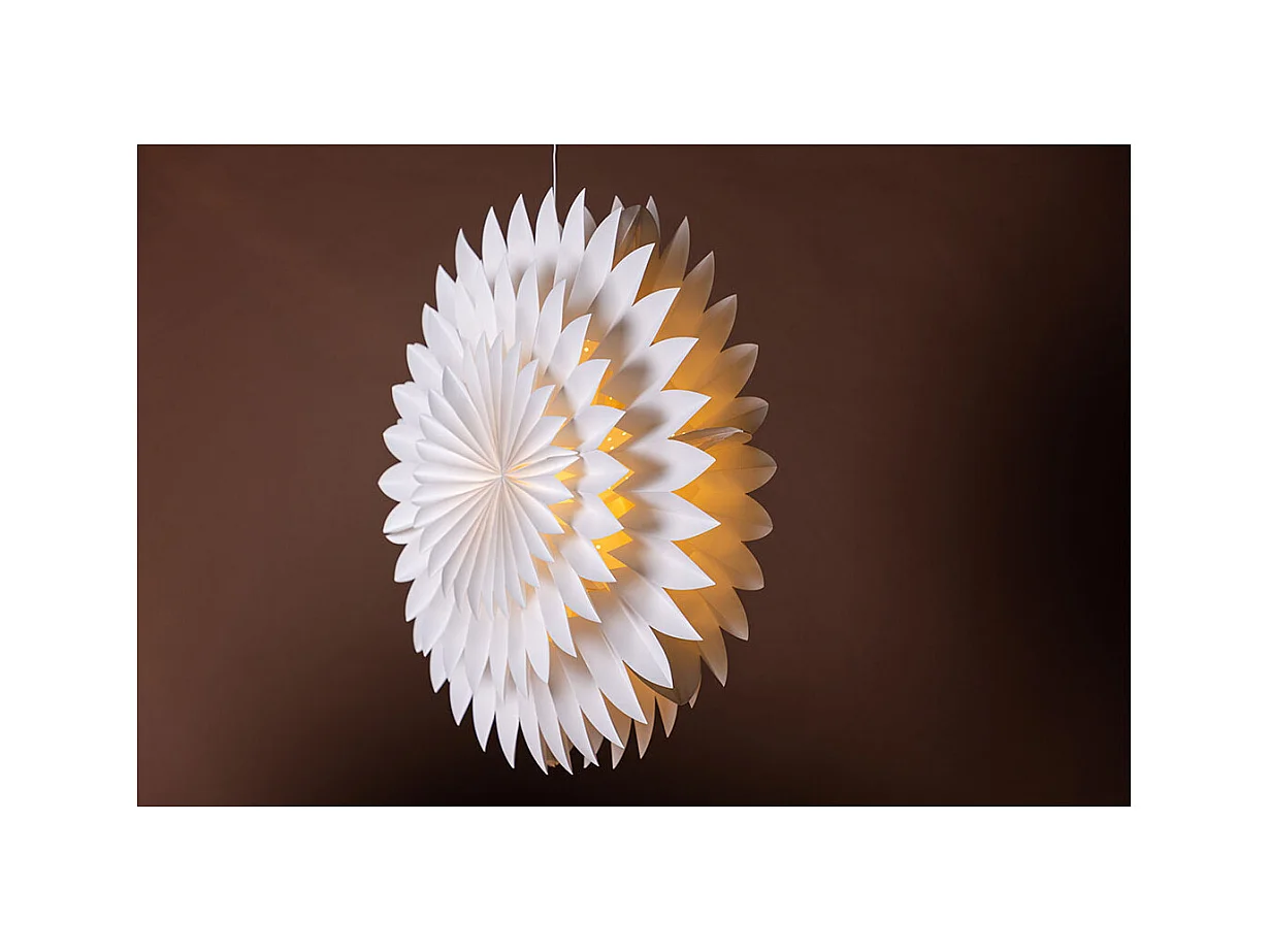 Lampe Suspension Déco "Storlien" 80cm Blanc