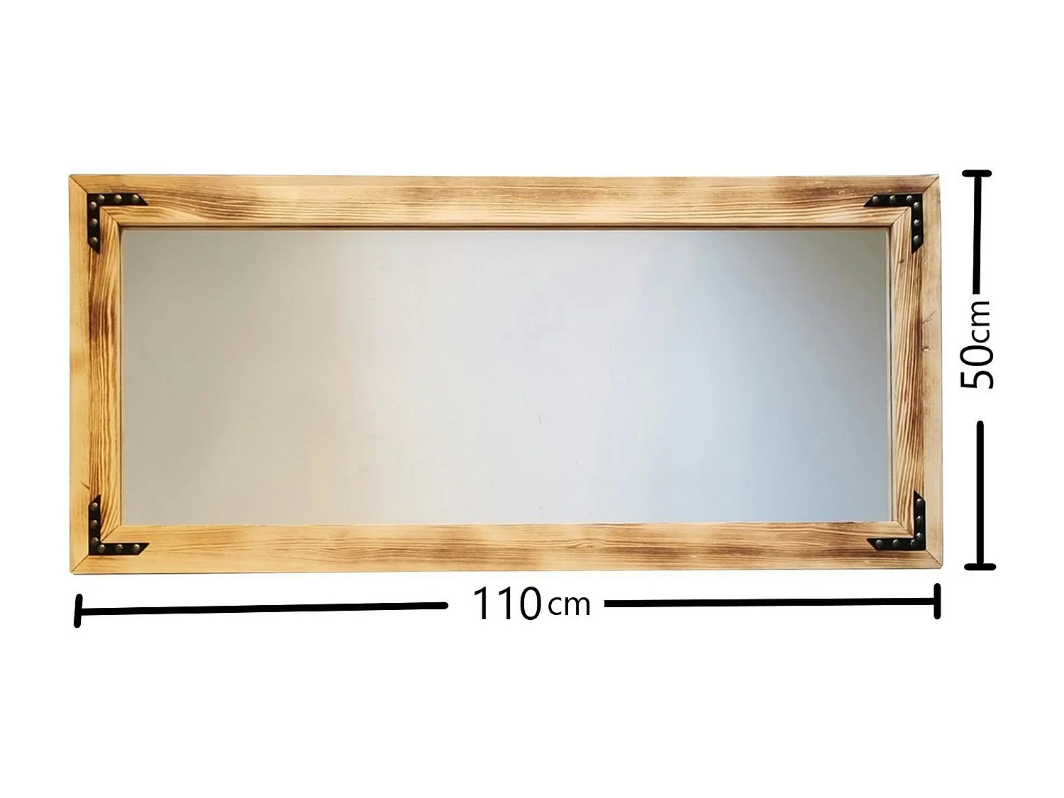 Miroir mural en bois clair - format horizontal HILO