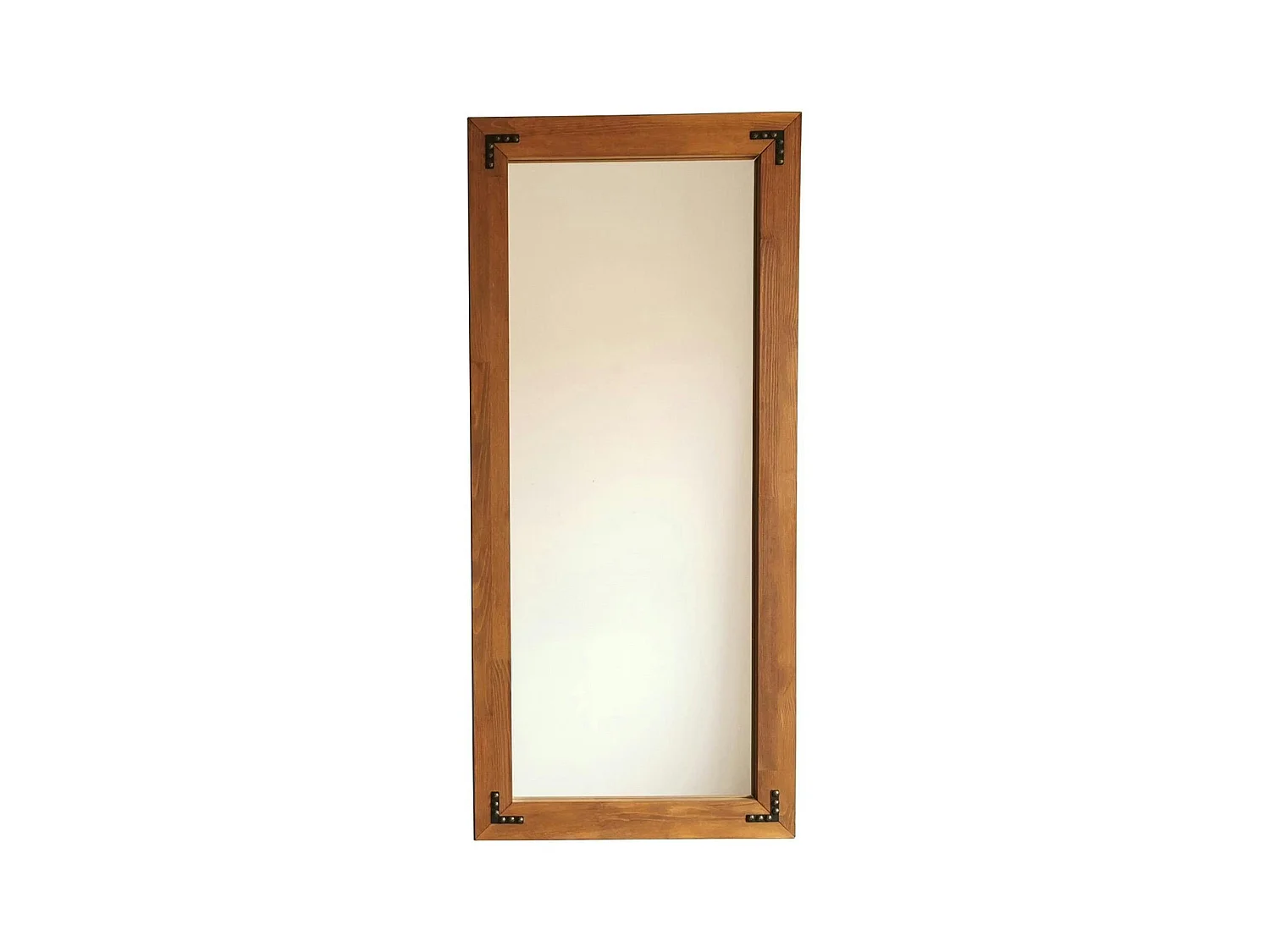 Miroir mural en bois brun - format vertical HILO