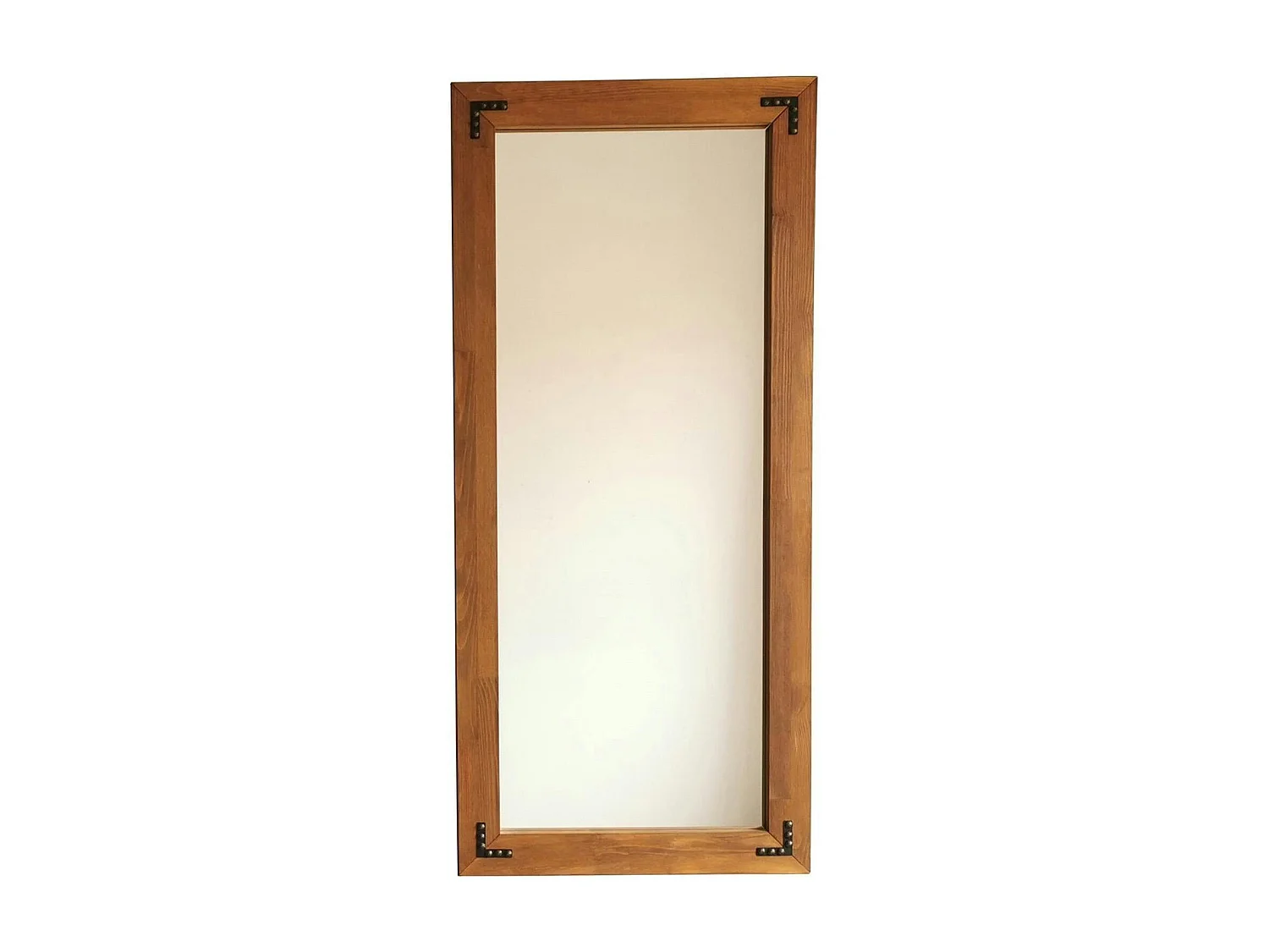 Miroir mural en bois brun - format vertical HILO