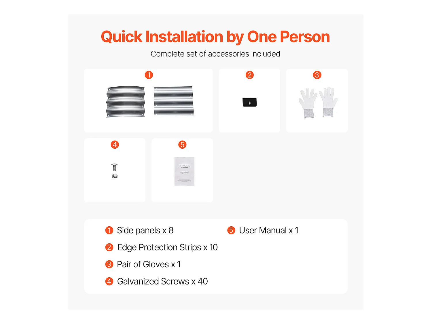 Jardinière Surélevée en Métal SucceBuy Lit de Jardin Surélevé 121.92 x 60.96 x 30.48 cm, Jardinière d'Extérieur Galvanisée en Argent