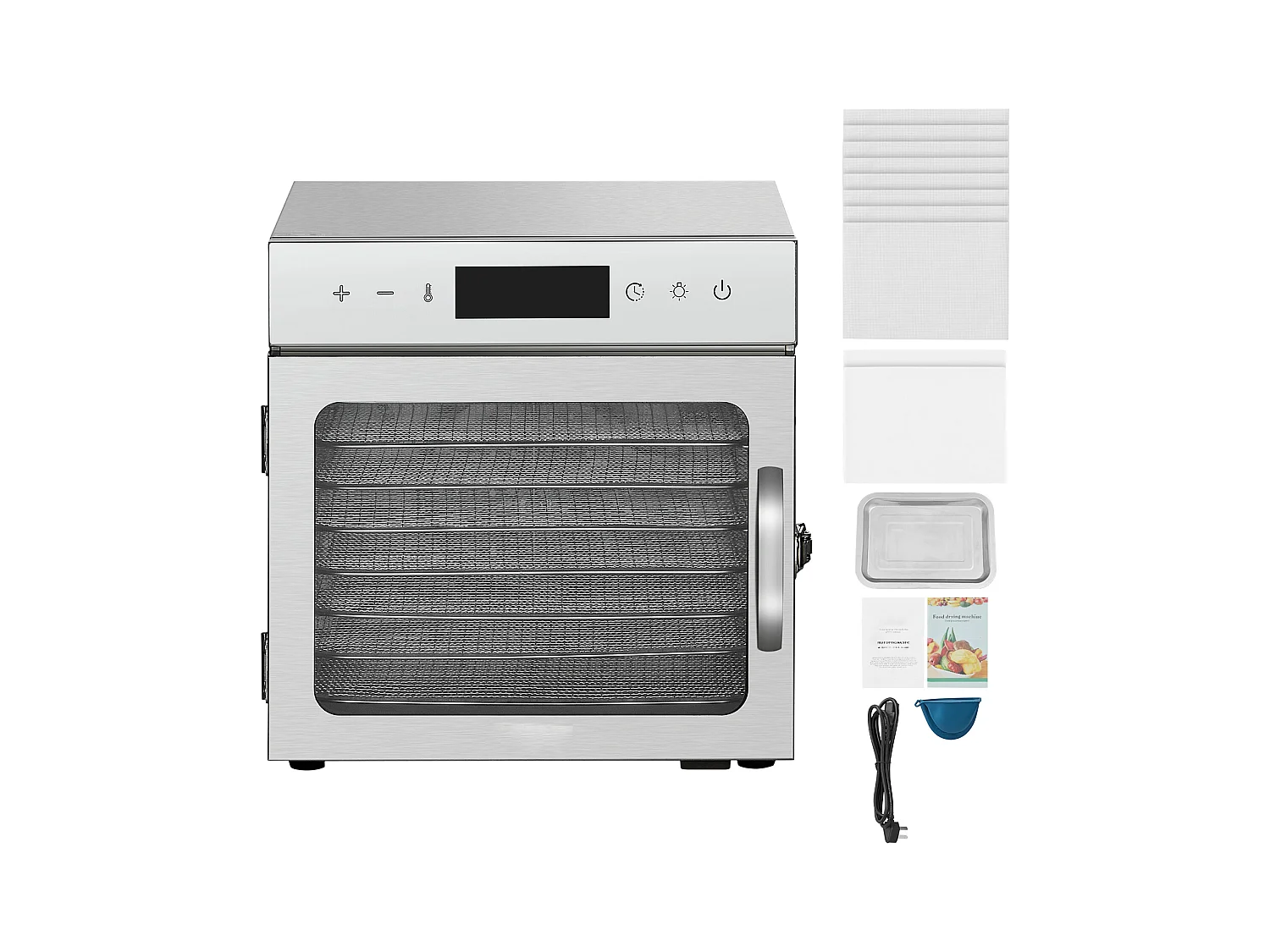 Déshydrateur à Aliments SucceBuy Déshydrateur Alimentaire 8 Plateaux en Acier Inoxydable, 400 W, pour le Séchage de Viande Séchée et de Fruits