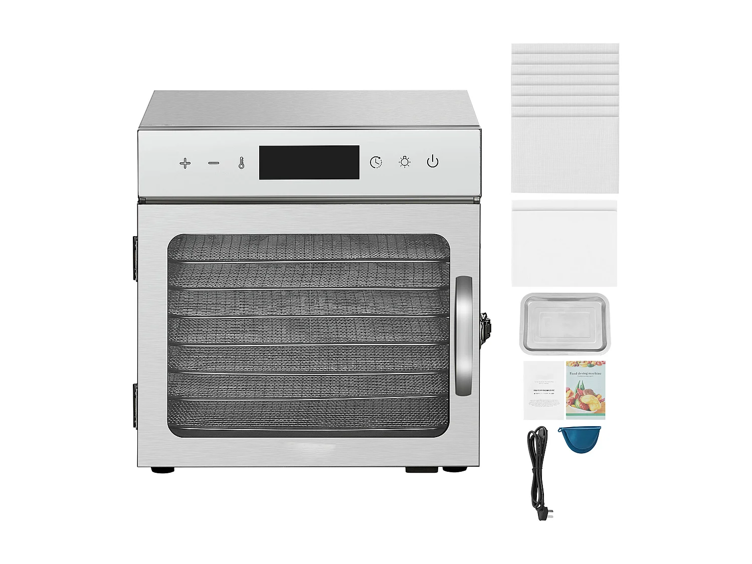 Déshydrateur à Aliments SucceBuy Déshydrateur Alimentaire 8 Plateaux en Acier Inoxydable, 400 W, pour le Séchage de Viande Séchée et de Fruits