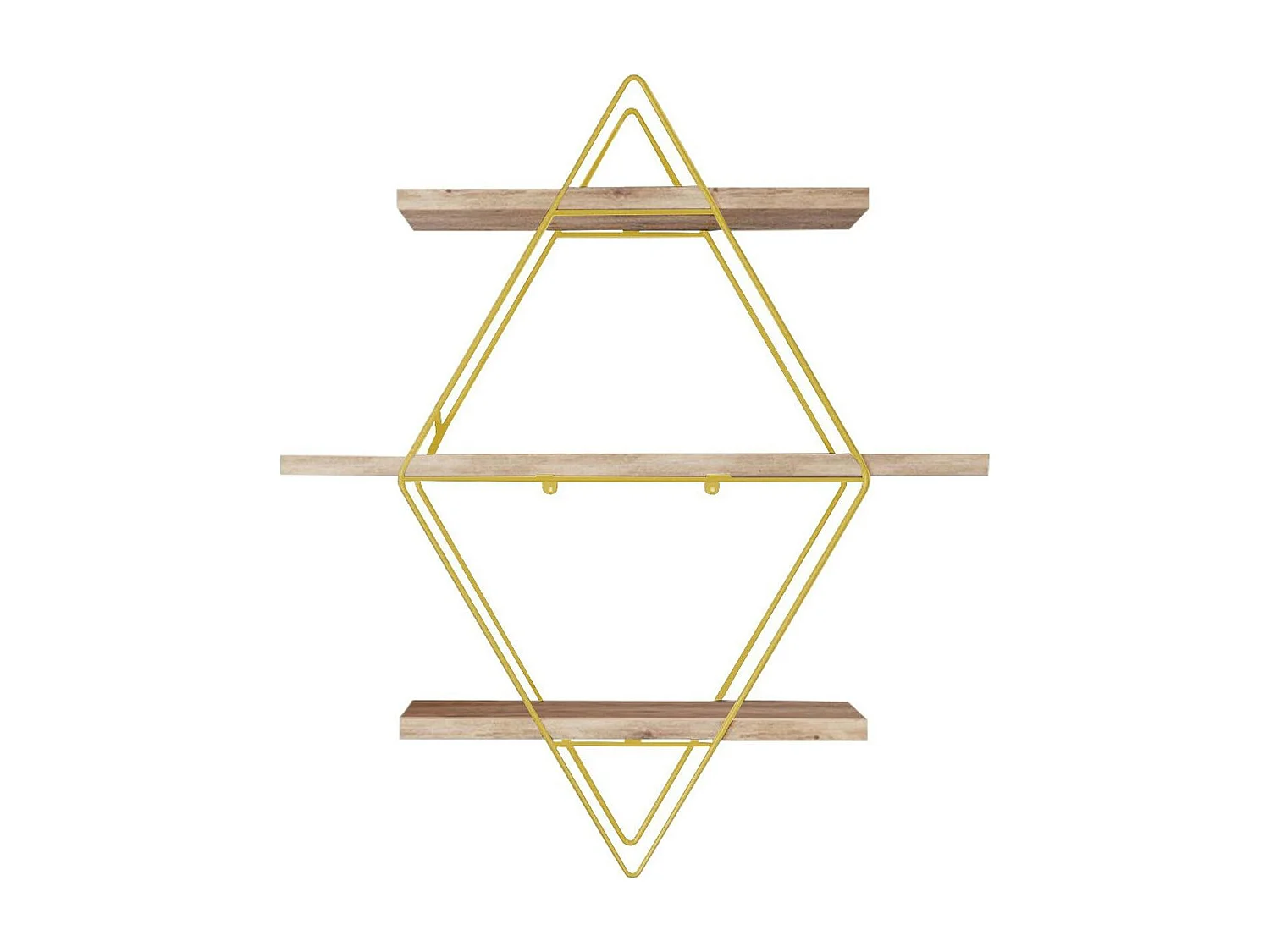 Etagère murale décorative - 3 niveaux, forme losange AVIALA