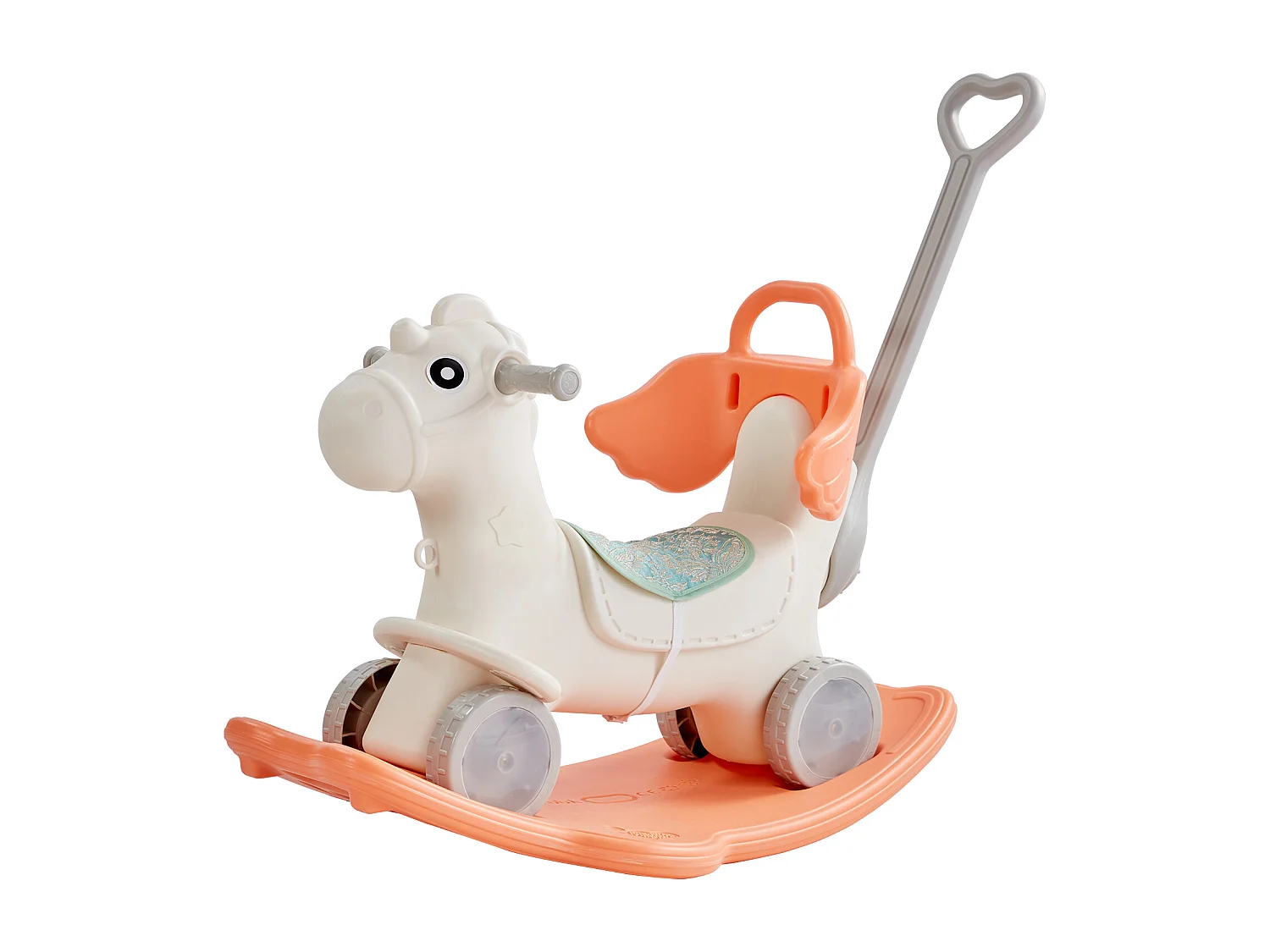 Cavallo Balestrino SucceBuy, 4 in 1 per Bambini da 1 a 3 Anni, da Cavalcare, con Suono, Rosso