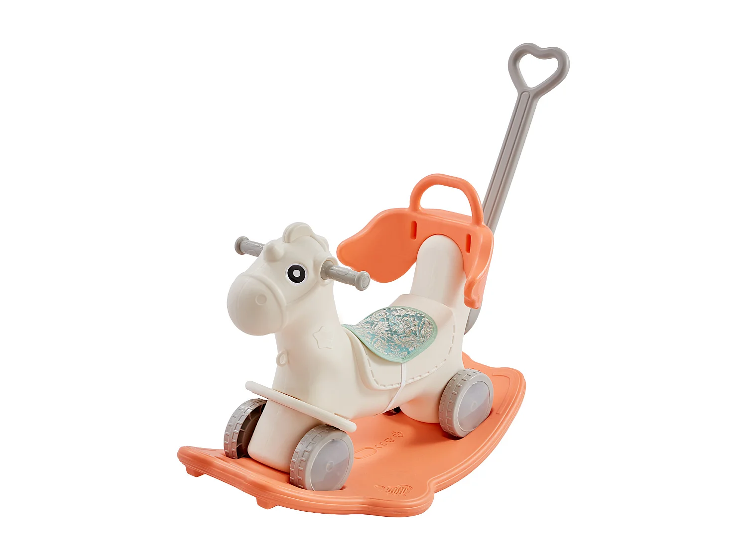 Cavallo Balestrino SucceBuy, 4 in 1 per Bambini da 1 a 3 Anni, da Cavalcare, con Suono, Rosso