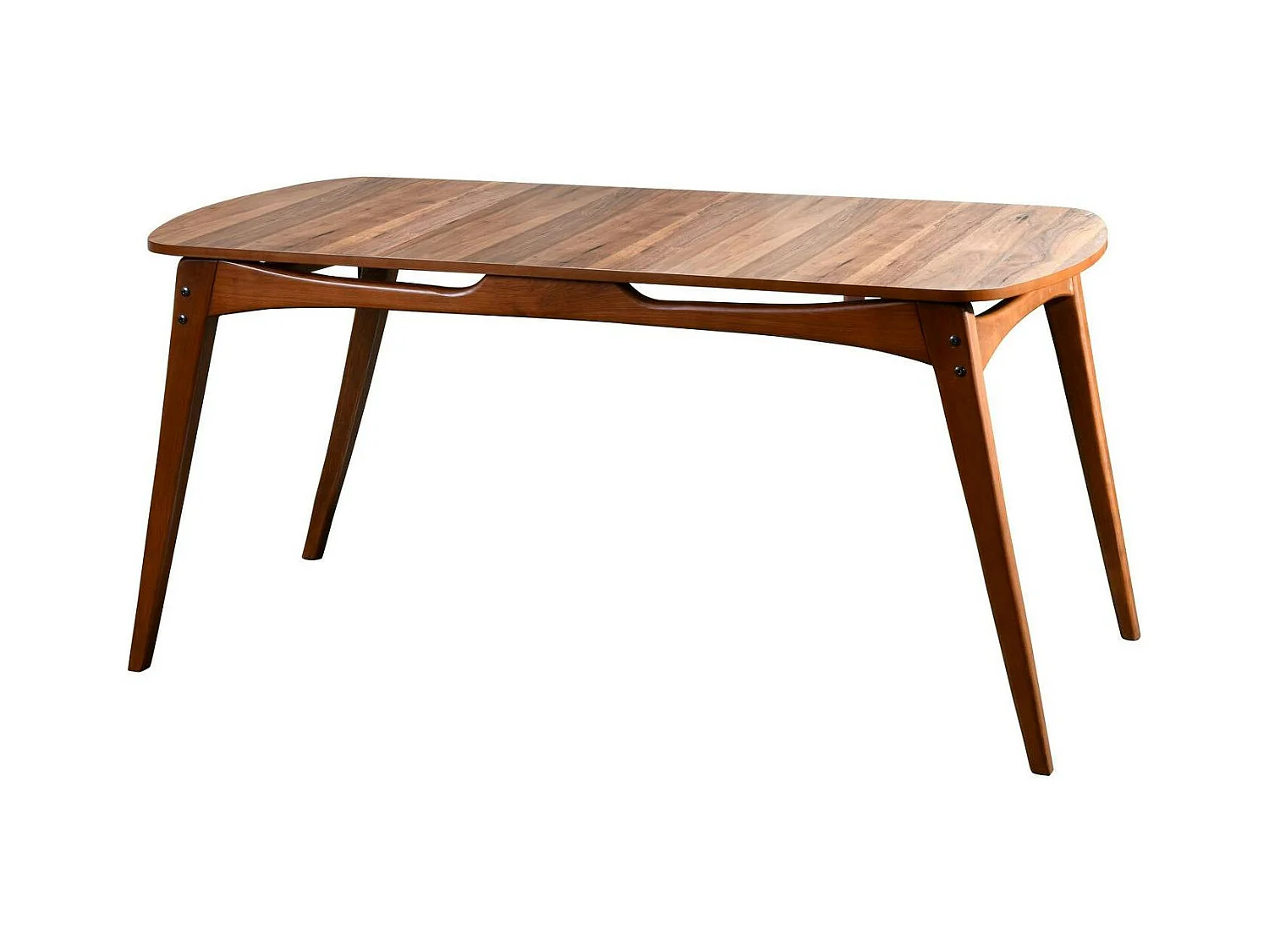 Table à manger vintage - bois brun, 160 cm DILI