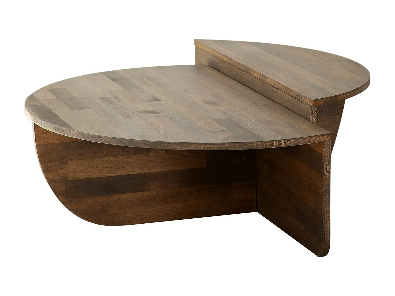 Table basse design en bois brun - 2 modules SITIA