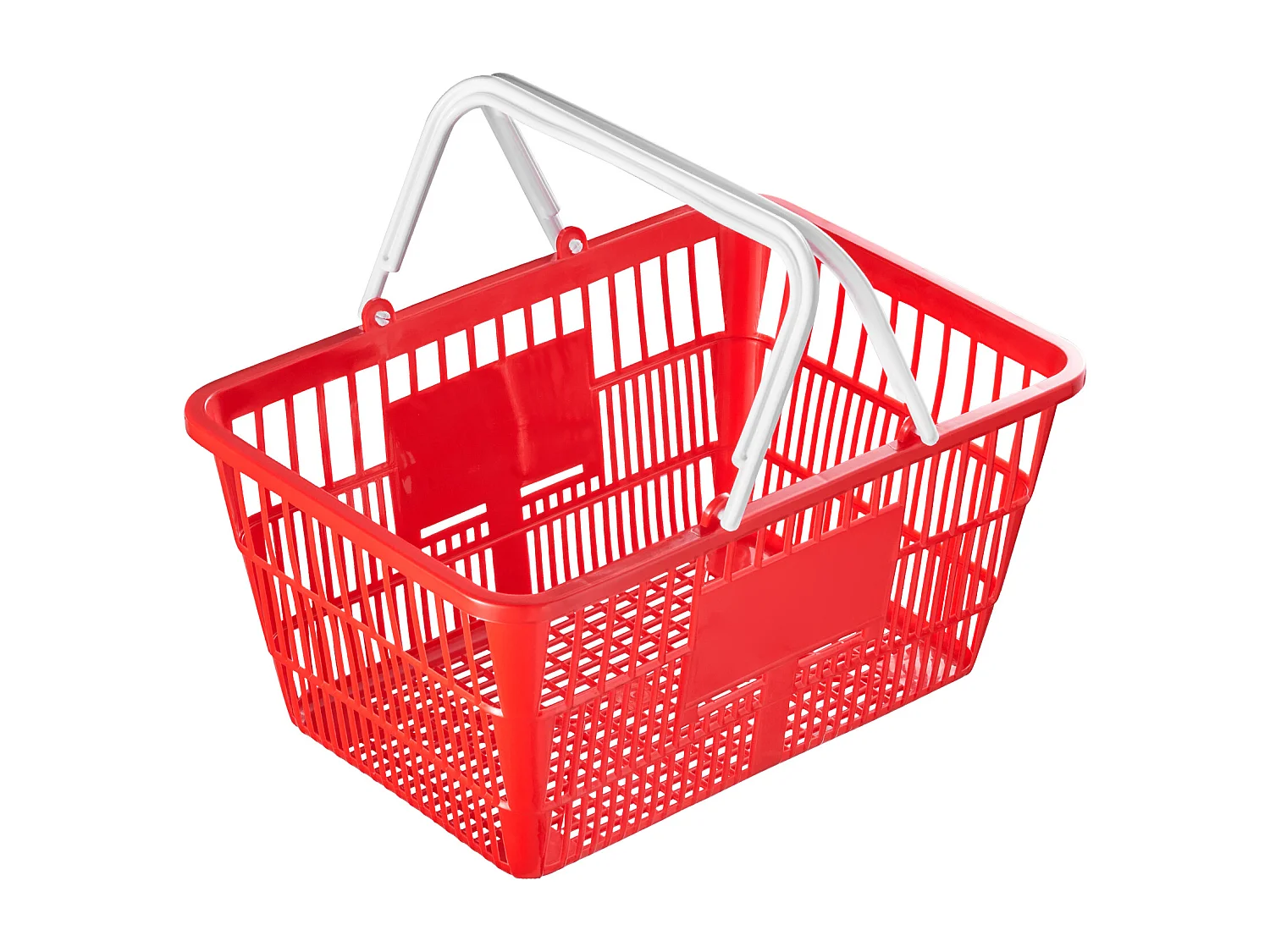 Panier à Provisions SucceBuy Portable, 20 Pièces, 21 L Rouge avec Poignée et Support