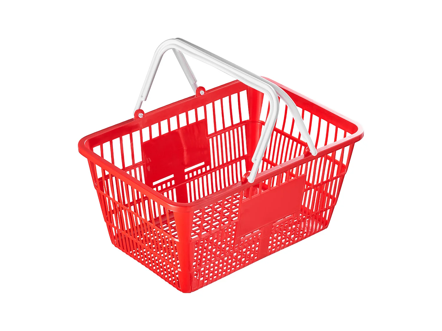 Paniers à Provisions SucceBuy, 12 Pièces, 21 L Rouge avec Poignée et Support