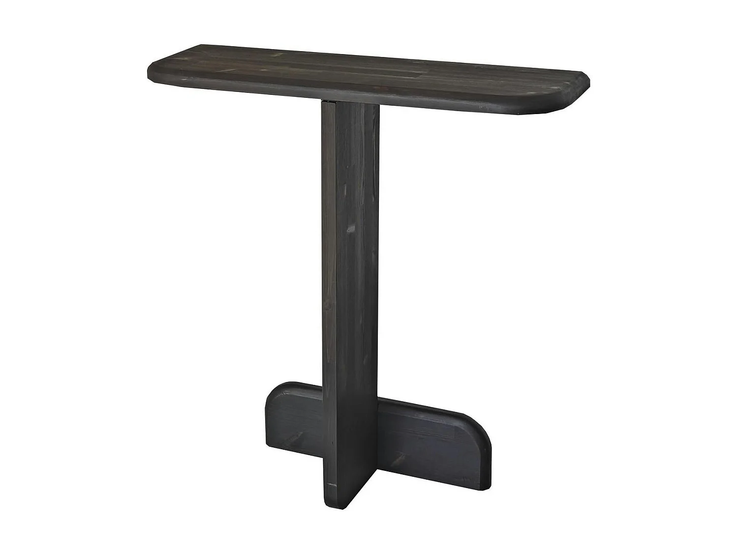 Console d'entrée design en bois grisé SITIA