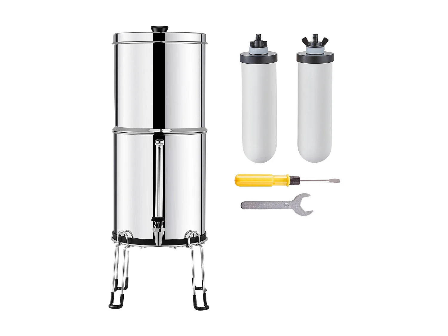 Waterfilter aangedreven door Zwaartekracht SucceBuy, Zwaartekracht-Waterfiltersysteem 8,5 L 2 Filters