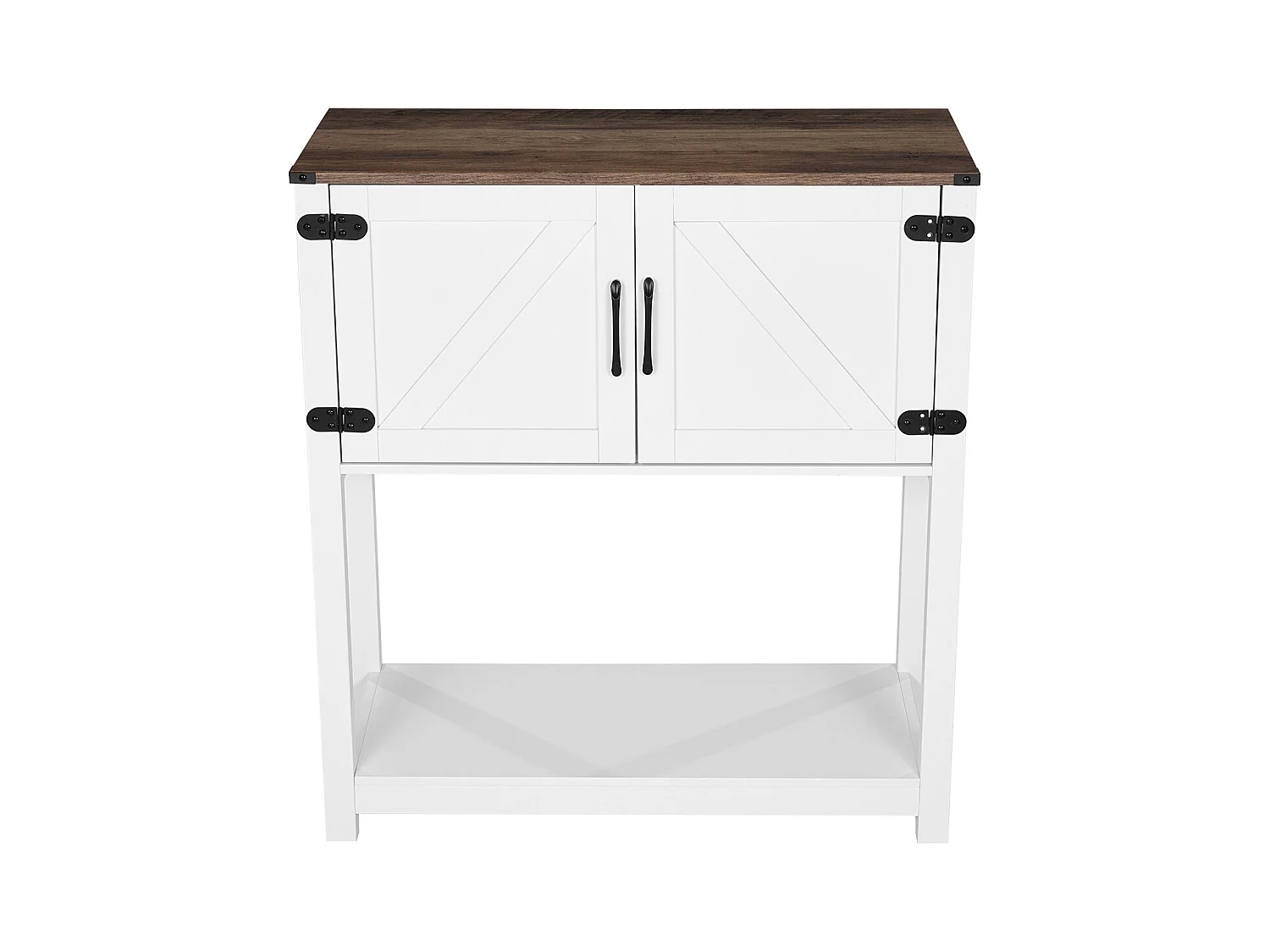 Meuble de Bar à Café SucceBuy, 80 x 35 x 88 cm, 3 Niveaux avec Portes Aimantées