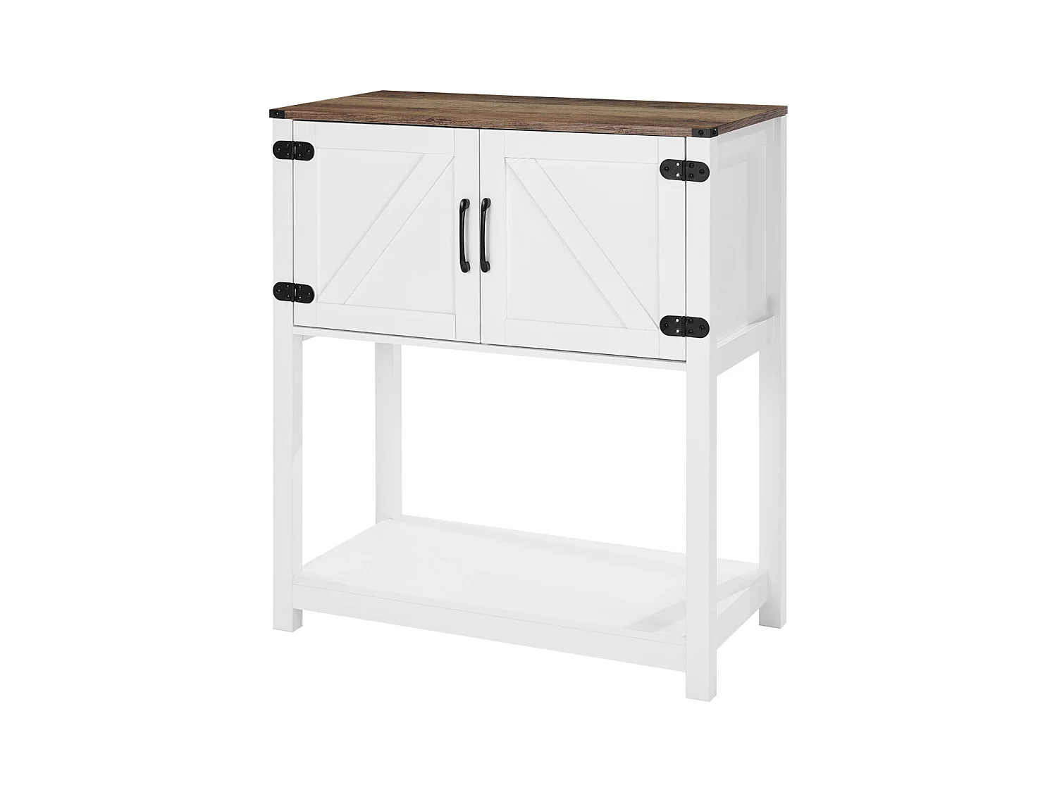 Meuble de Bar à Café SucceBuy, 80 x 35 x 88 cm, 3 Niveaux avec Portes Aimantées