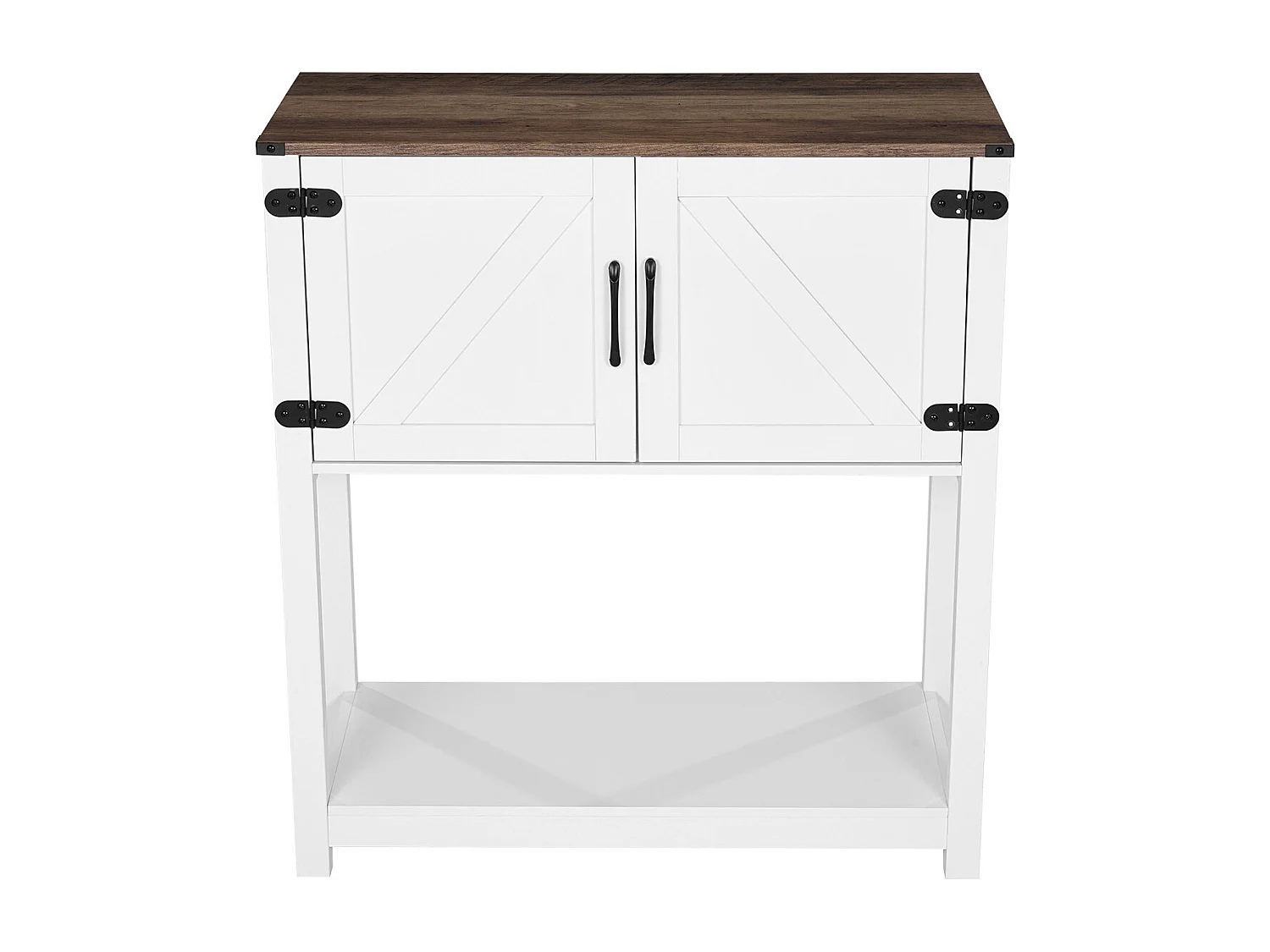 Meuble de Bar à Café SucceBuy, 80 x 35 x 88 cm, 3 Niveaux avec Portes Aimantées