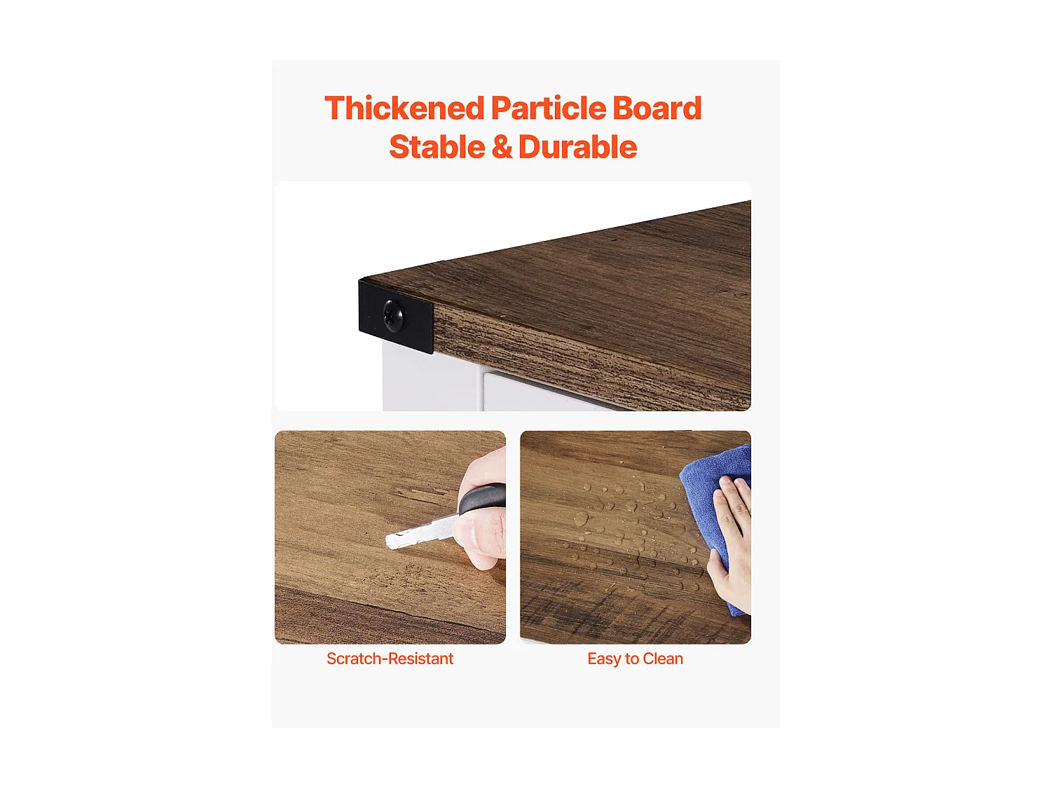 Meuble de Bar à Café SucceBuy, 80 x 35 x 88 cm, 3 Niveaux avec Portes Aimantées