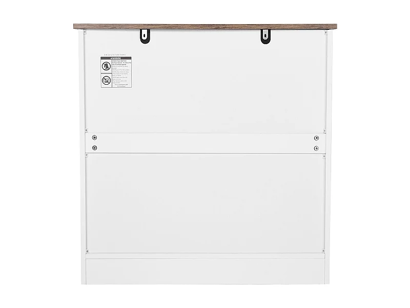 Mobile Bar per Caffè SucceBuy, 80 x 35 x 80 cm, 3 Ripiani con Porta Scorrevole