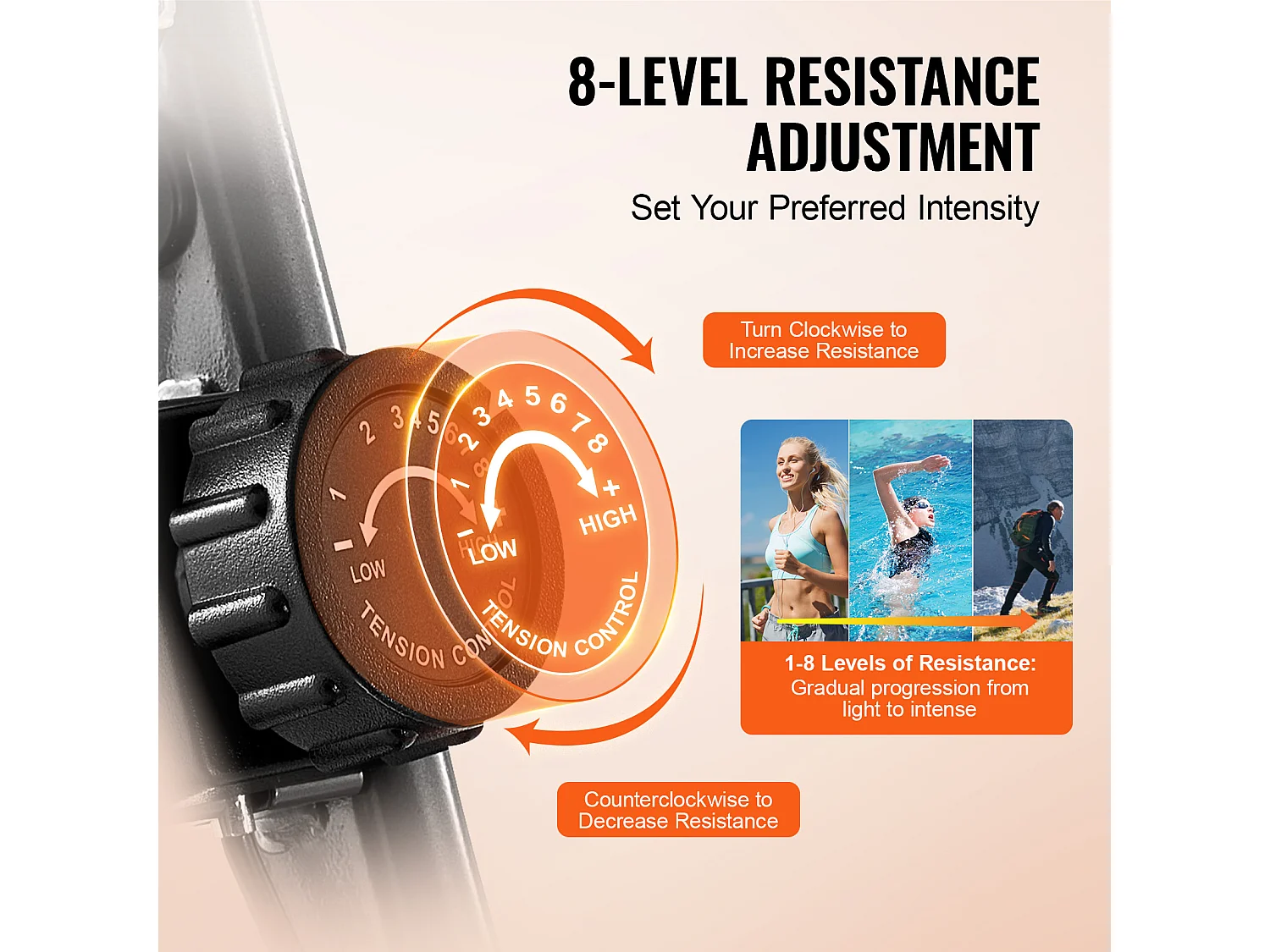 Vélo d'Appartement, SucceBuy Vélo d'Exercice Pliable pour Entraînement à Domicile