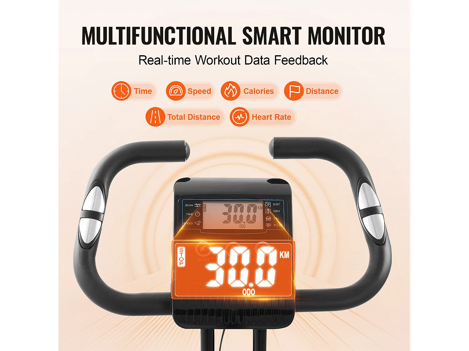 Vélo d'Appartement, SucceBuy Vélo d'Exercice Pliable pour Entraînement à Domicile