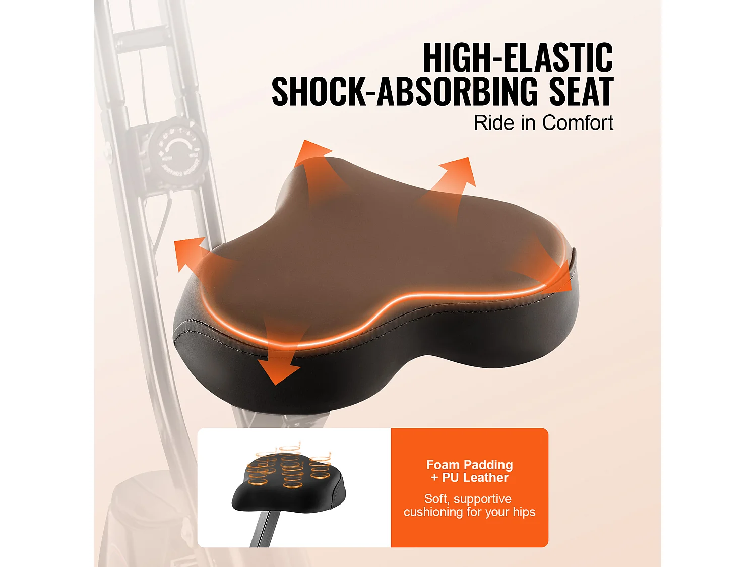 Vélo d'Appartement, SucceBuy Vélo d'Exercice Pliable pour Entraînement à Domicile