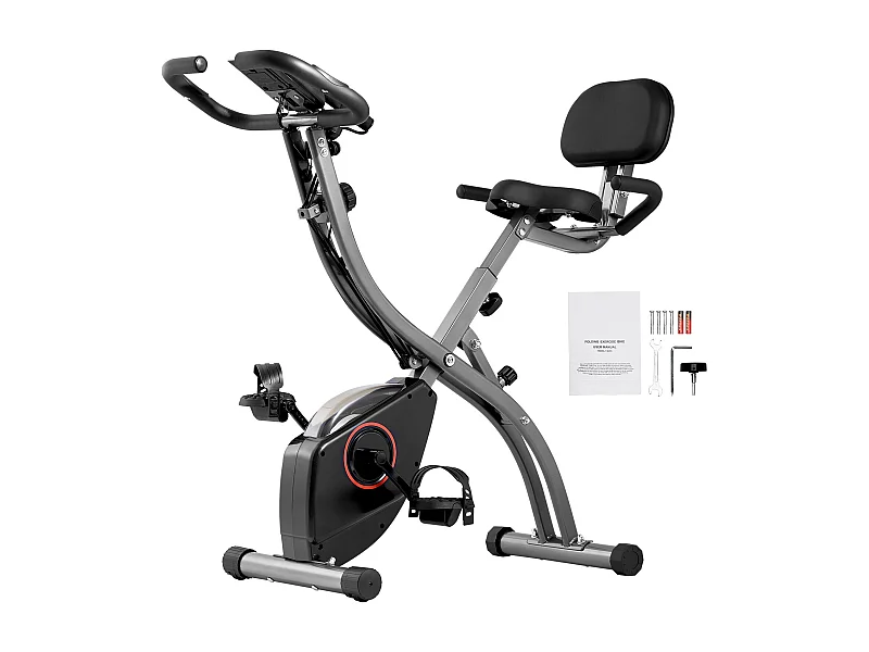 Vélo d'Appartement, SucceBuy Vélo d'Exercice Pliable pour Entraînement à Domicile