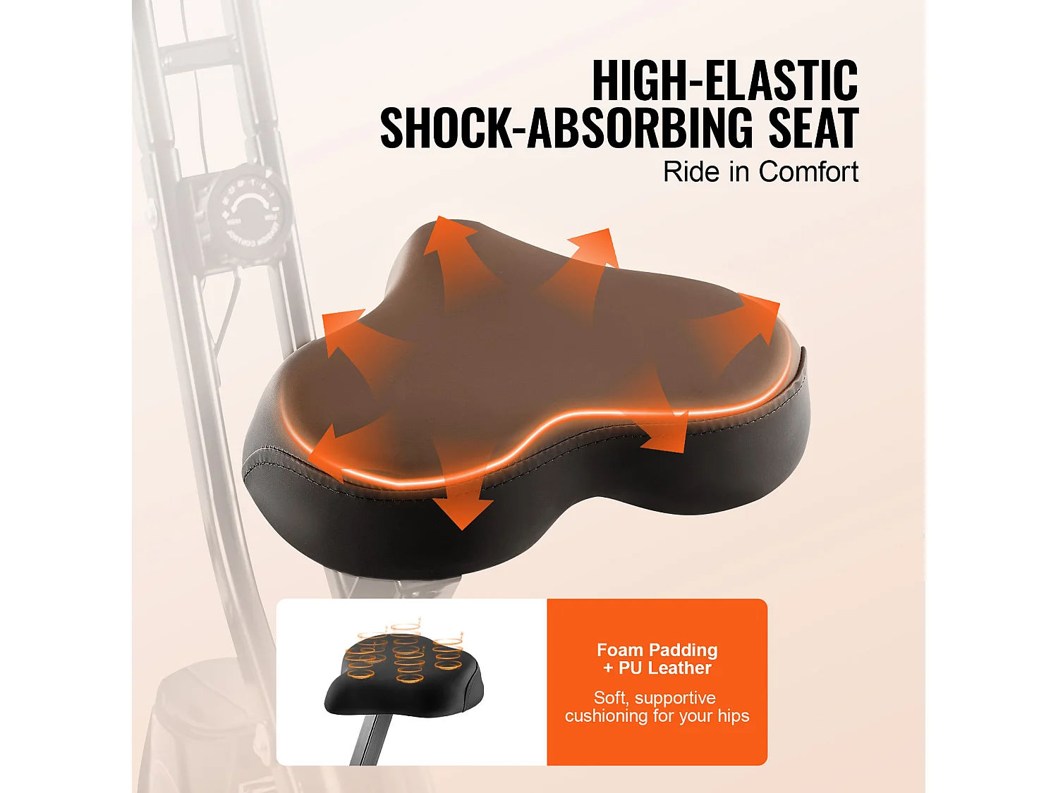 Vélo d'Appartement, SucceBuy Vélo d'Exercice Pliable pour Salle de Sport à Domicile