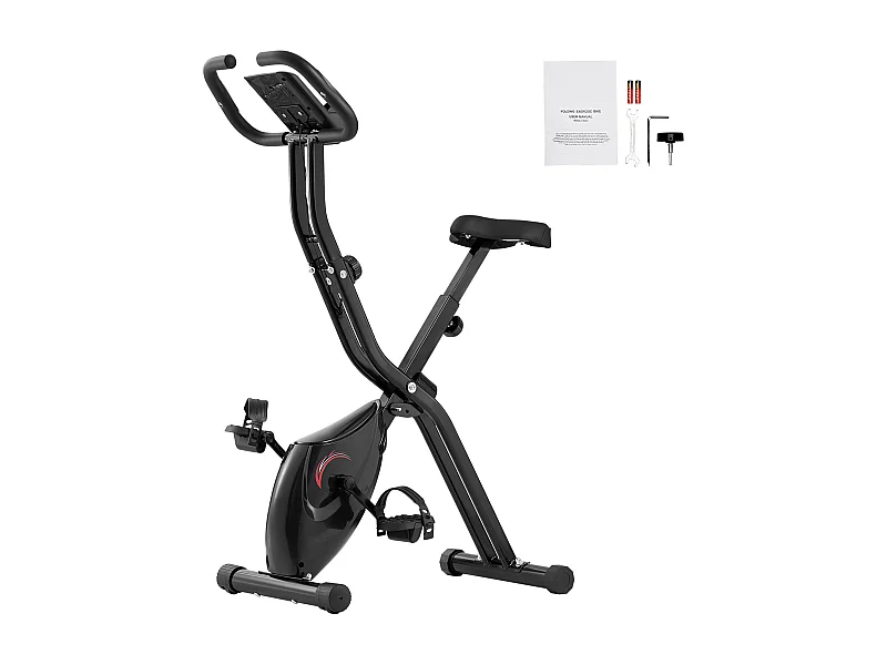 Vélo d'Appartement, SucceBuy Vélo d'Exercice Pliable pour Salle de Sport à Domicile