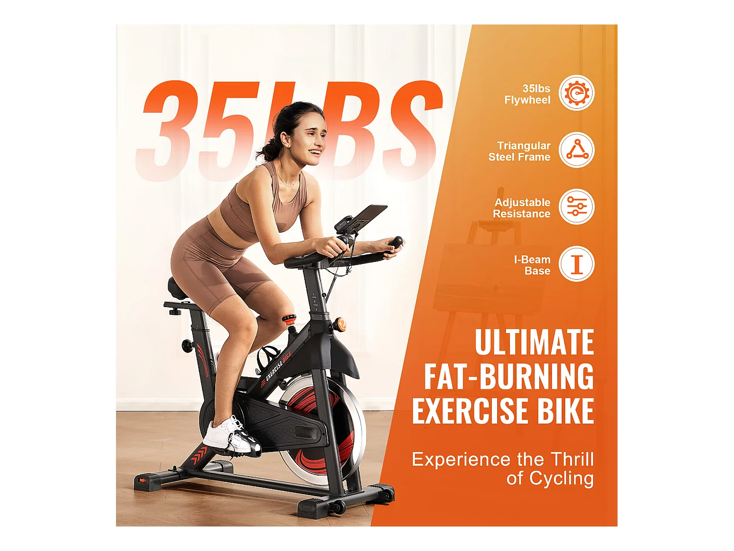 Hometrainer, SucceBuy Hometrainer met Magnetische Weerstand voor Indoor Cycling