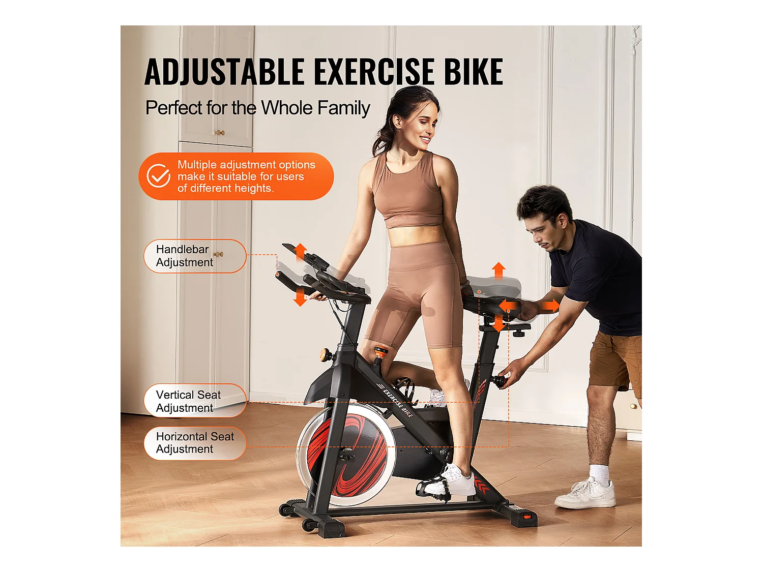 Hometrainer, SucceBuy Hometrainer met Magnetische Weerstand voor Indoor Cycling