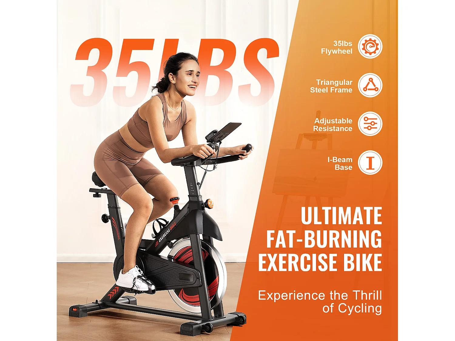 Hometrainer, SucceBuy Hometrainer met Magnetische Weerstand voor Indoor Cycling