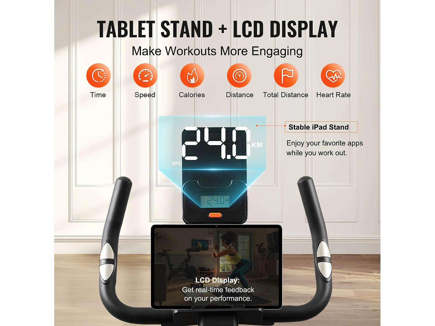 Hometrainer, SucceBuy Hometrainer met Magnetische Weerstand voor Indoor Cycling