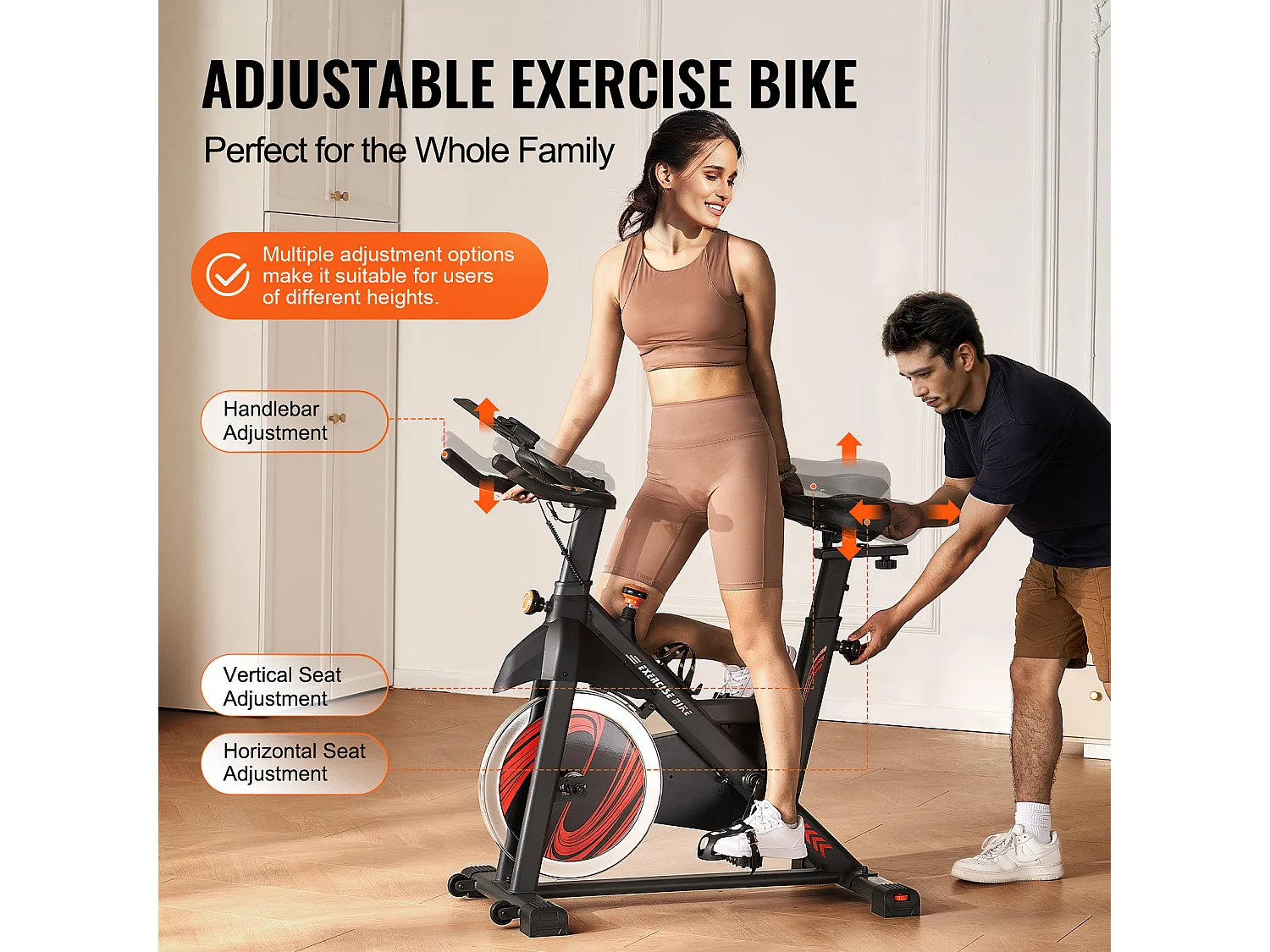 Hometrainer, SucceBuy Hometrainer met Magnetische Weerstand voor Indoor Cycling