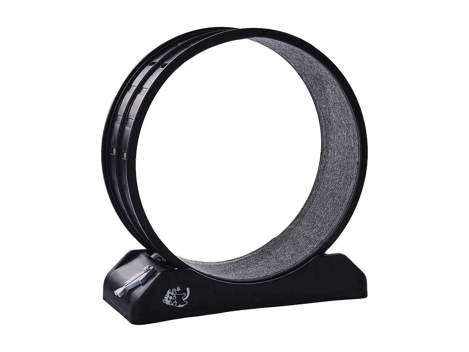 Ruota per Esercizi per Gatti, SucceBuy Ruota per Esercizi per Gatti, Tapis Roulant da Interno Grande, 80 cm, Nera