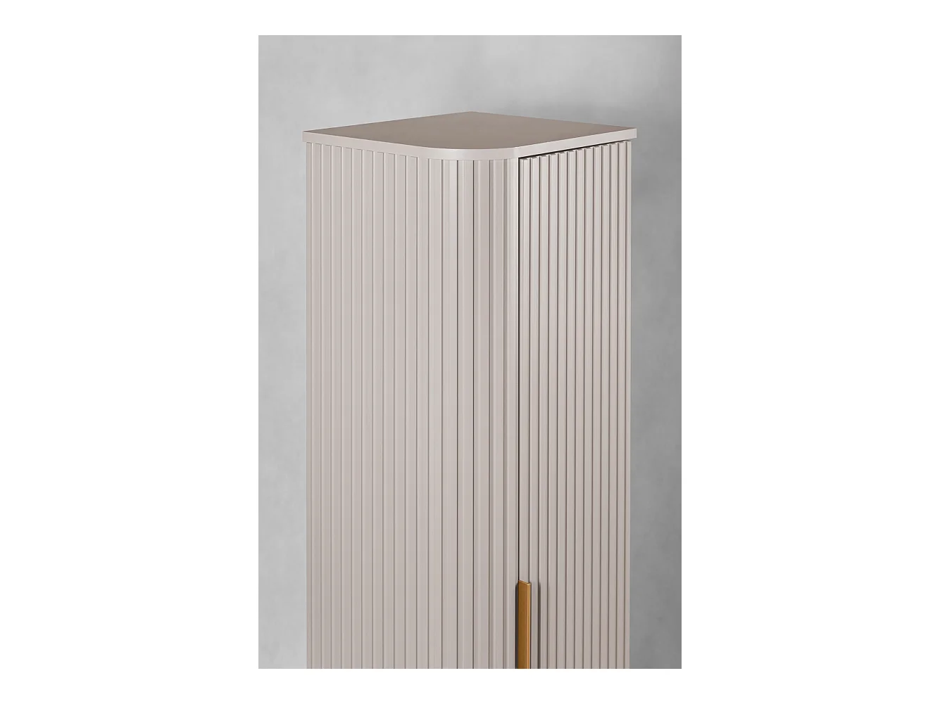 ELEGANCE Armoire haute de salle de bain 139 cm cachemire