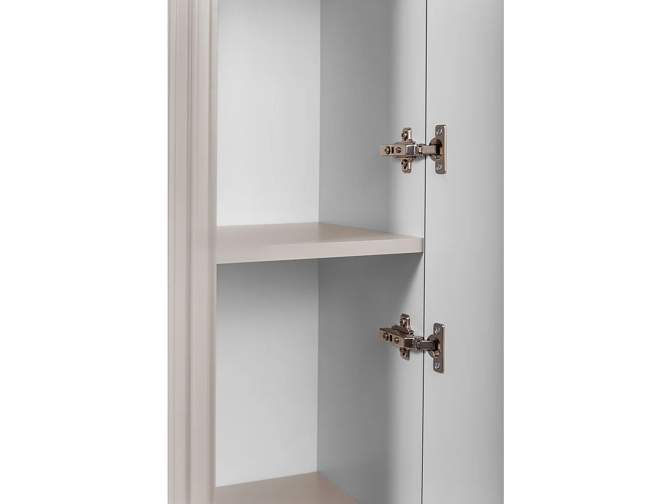 ELEGANCE Szafka wisząca słupek łazienkowy ryfle 31,5 x 35,5 x 139 cm kaszmir